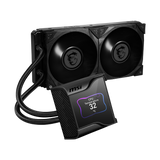 The MEG CORELIQUID S Series liquid cooler provides out of box support for LGA 1700 with a 2.4 inch IPS Display.
