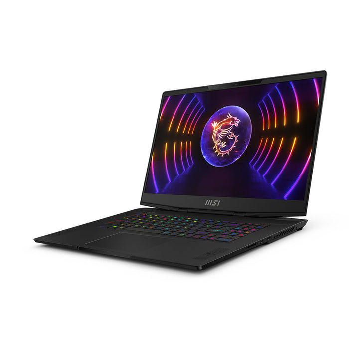 Windows 11, i9-13900H, RTX 4090 16GB, 17.3" QHD 240Hz, 2TB SSD, 32GB RAM, Per-Key RGB, Wi-Fi 6E, 2-year warranty, MSI bag.