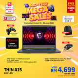 [Online Exclusive] MSI Thin A15 B7VE 657 Gaming Laptop