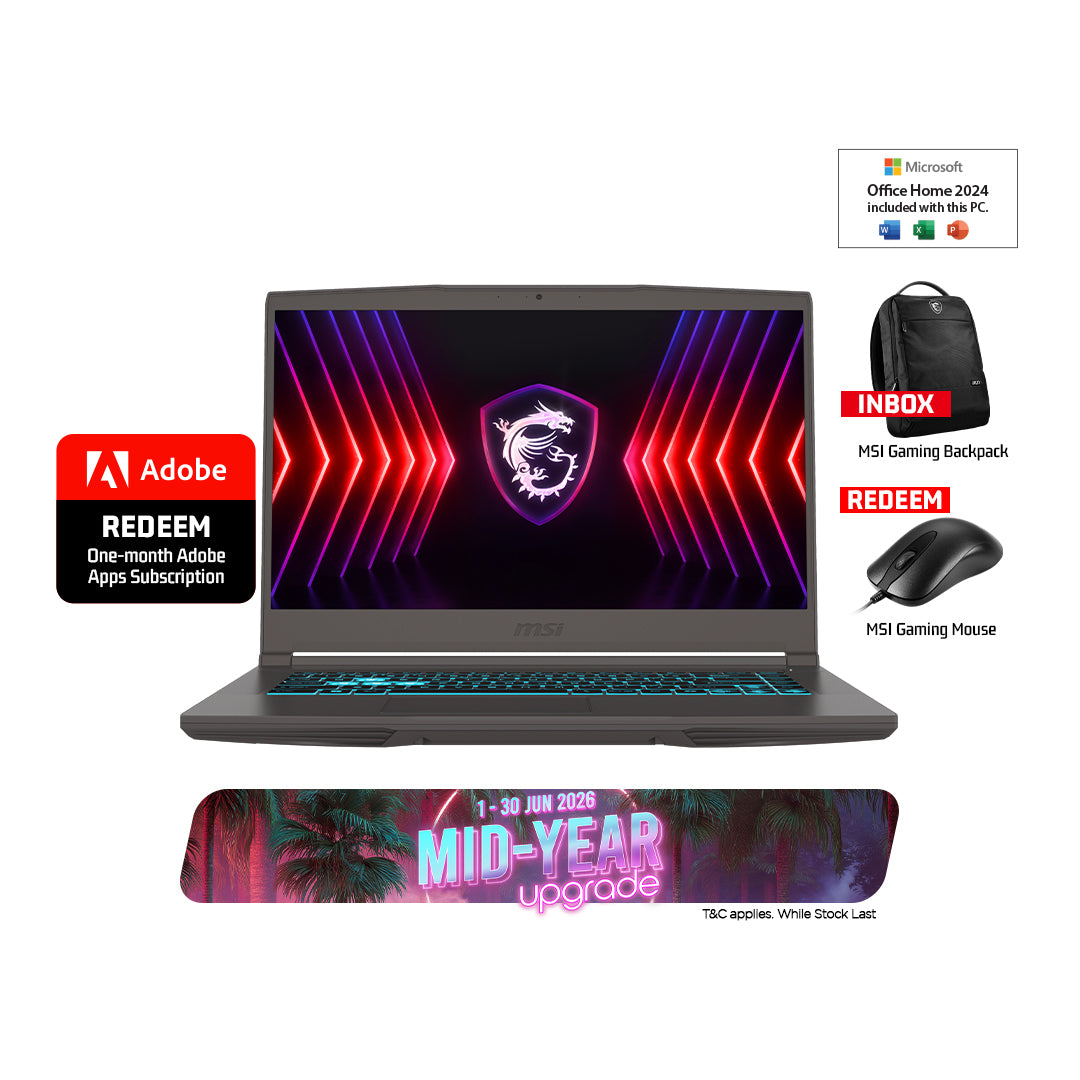 MSI Thin A15 B7VE 605 Gaming Laptop