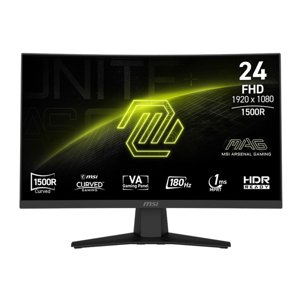 MSI MAG 244C 23.6" VA FHD 180Hz Curved Gaming Monitor