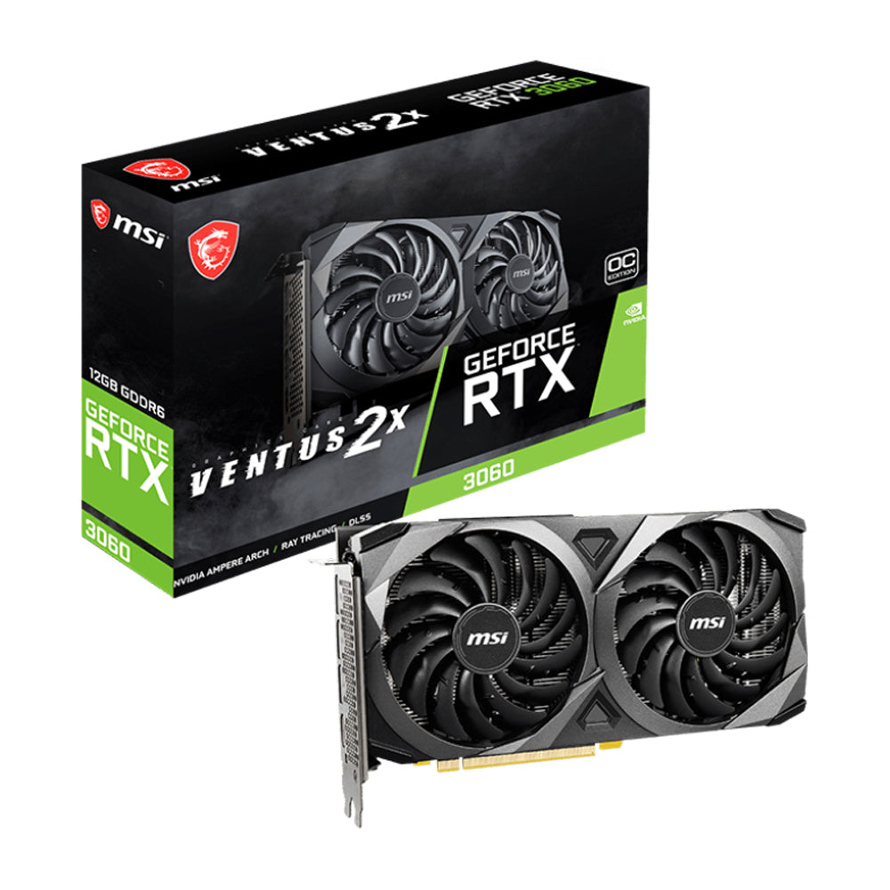 [美品]MSI GeForce RTX 3060VENTUS 2X 12G OC MSI GeForce RTX™ 3060 Ventus 2X 12G OC Graphics Card (30 Series