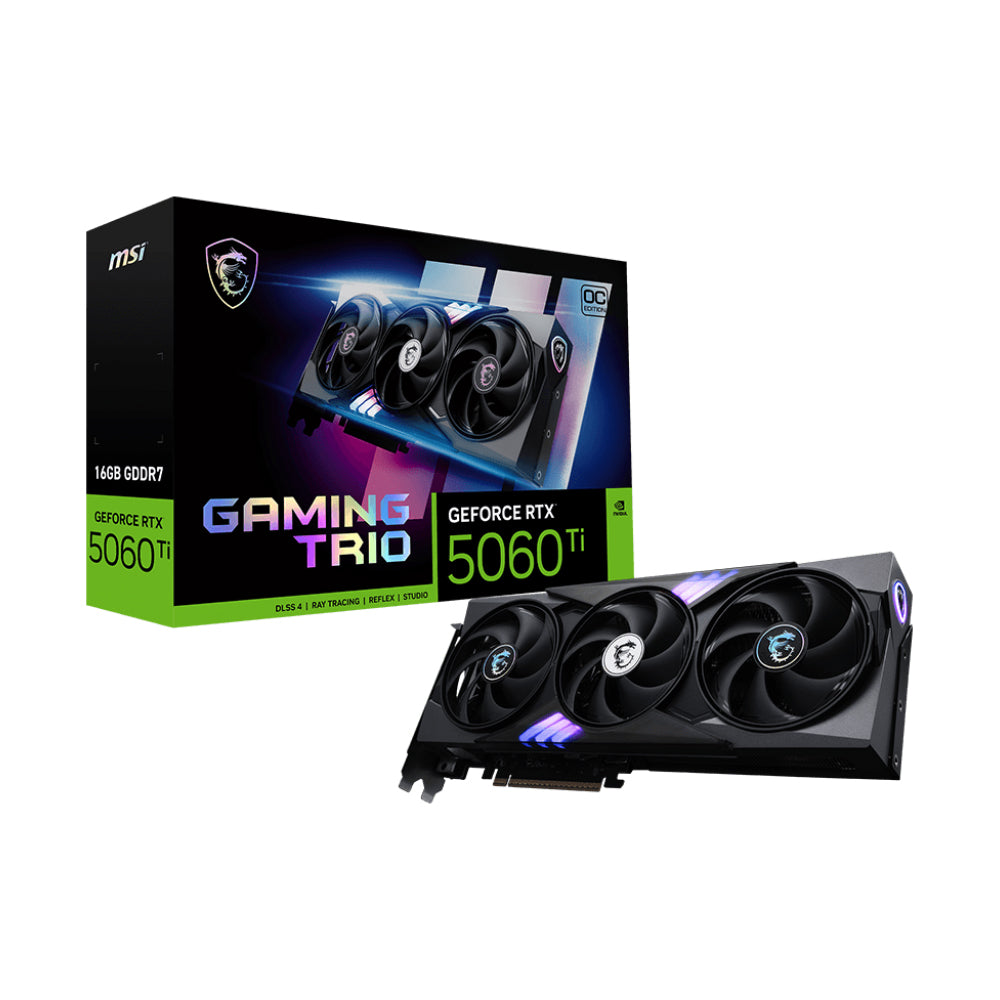 MSI GeForce RTX™ 5060 Ti 16G Gaming Trio OC 16GB GDDR7 Graphics Card (50 Series)