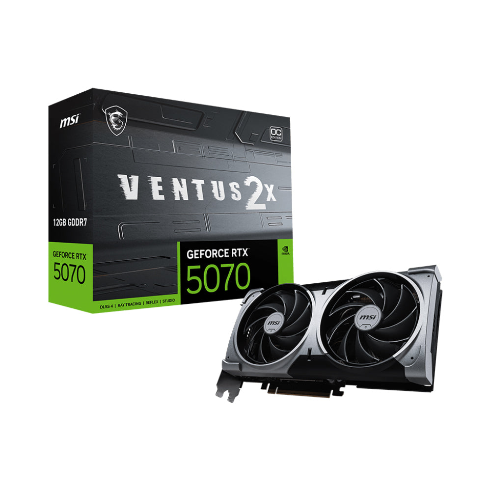 MSI GeForce RTX™ 5070 12G Ventus 2X OC 12GB GDDR7 Graphics Card