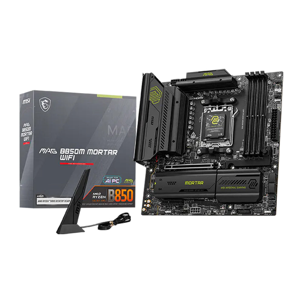 MSI MAG B850M Mortar Wifi Motherboard (mATX)