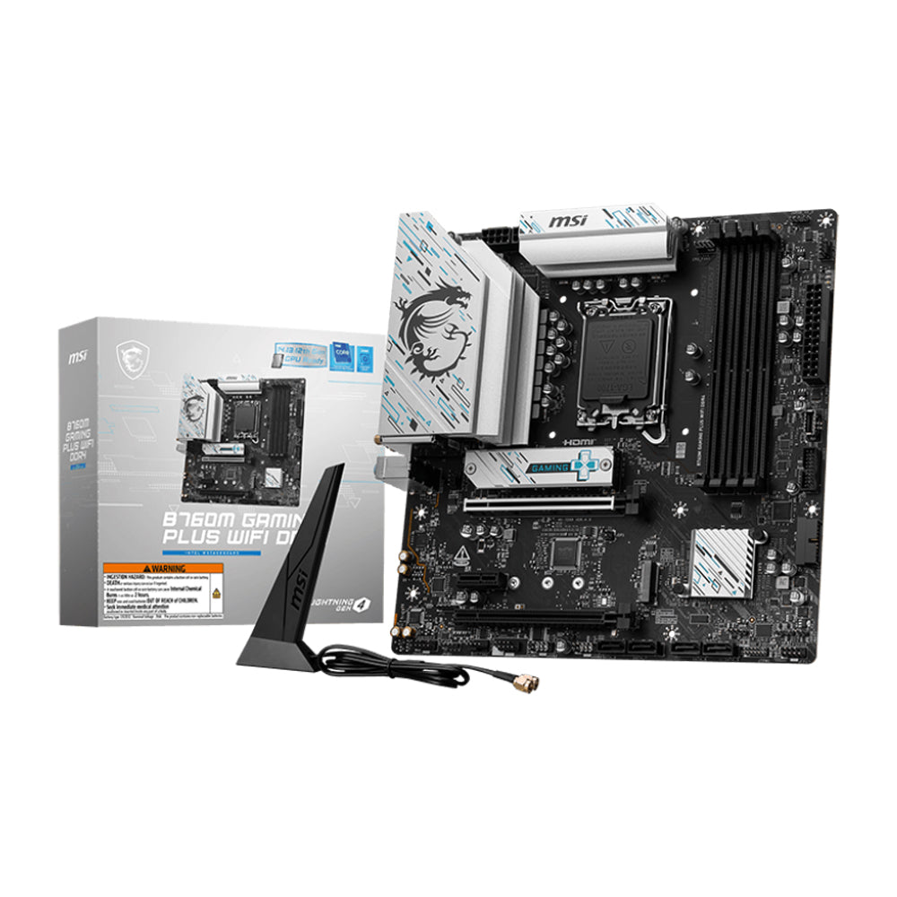 MSI B760M Gaming Plus Wifi DDR4 Motherboard (mATX)