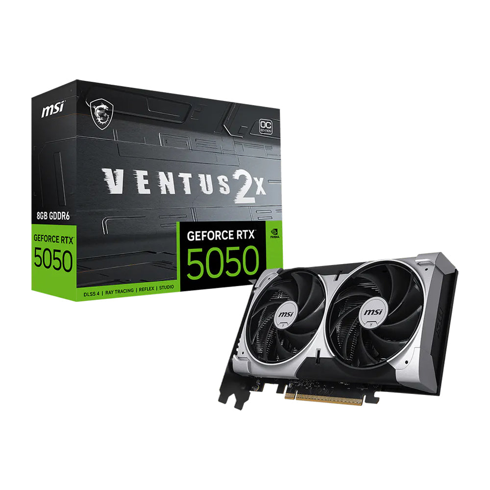 MSI GeForce RTX™ 5050 8G Ventus 2X OC 8GB GDDR6 Graphics Card (50 Series)