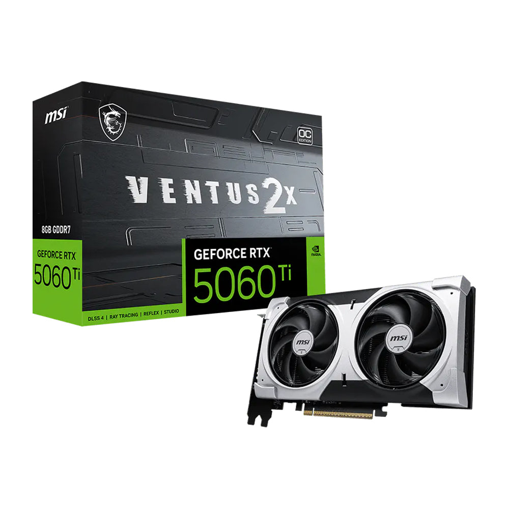 MSI GeForce RTX™ 5060 Ti 8G Ventus 2X OC Plus 8GB GDDR7 Graphics Card (50 Series)