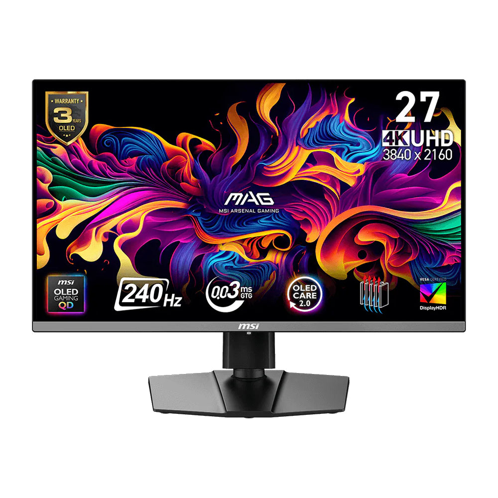 MSI MAG 272UP QD-OLED X24 26.5" 4K UHD 240Hz QD-OLED Gaming Monitor