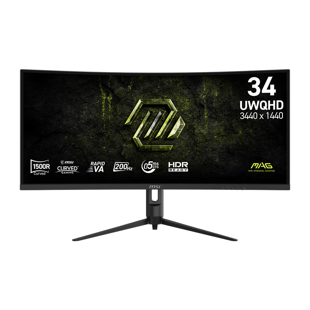 MSI MAG 342CQRF E20 34" UWQHD 200Hz Rapid VA Gaming Monitor