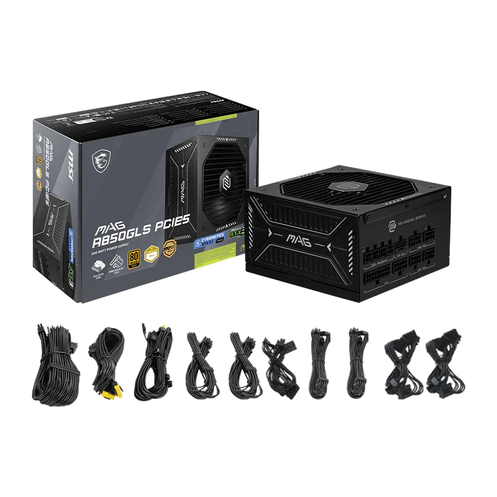 MSI MAG A850GLS PCIE5 80 Plus Gold Full Modular Power Supply