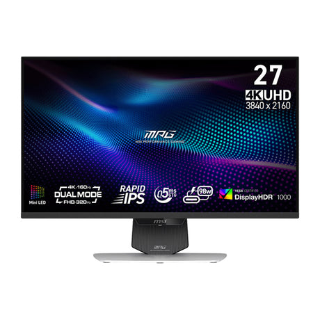 [Pre Order] MSI MPG 274URDFW E16M 27" UHD 160Hz /FHD 320Hz Dual Mode Gaming Monitor - Free MSI RGB Speaker