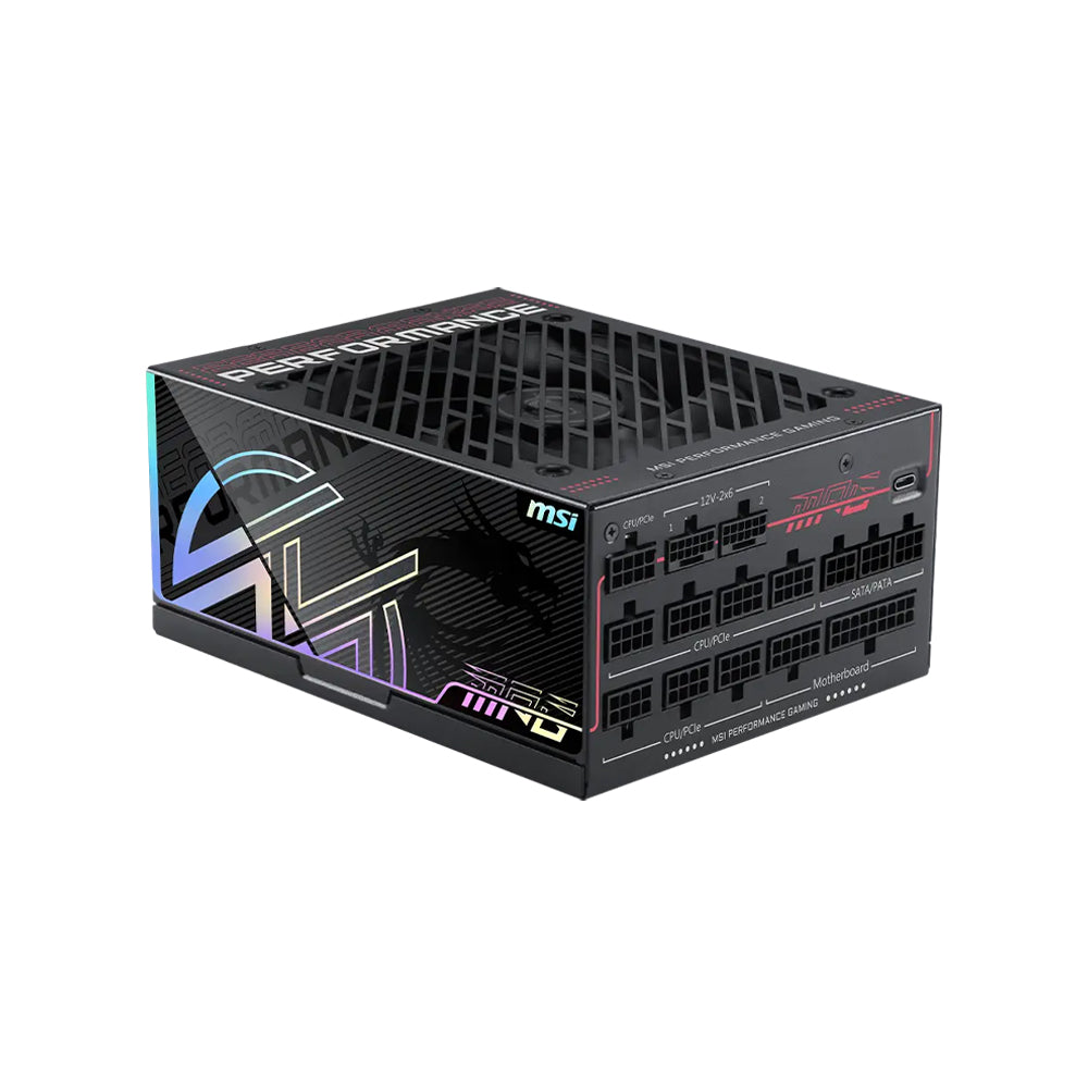 MSI MPG Ai1600TS PCIE5 ATX3.1 80 Plus Titanium Full Modular Power Supply
