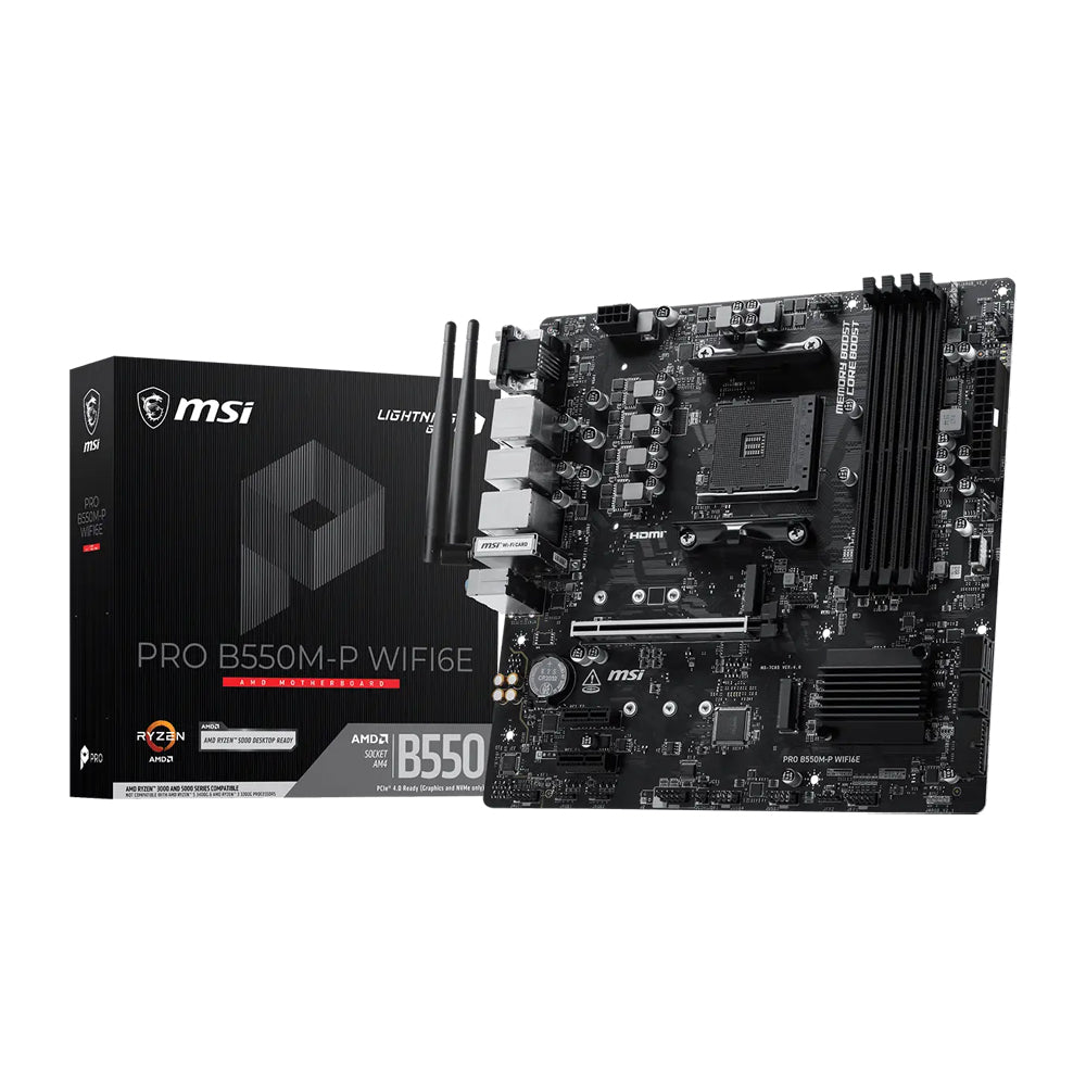 MSI PRO B550M-P Wifi6E Motherboard (mATX)