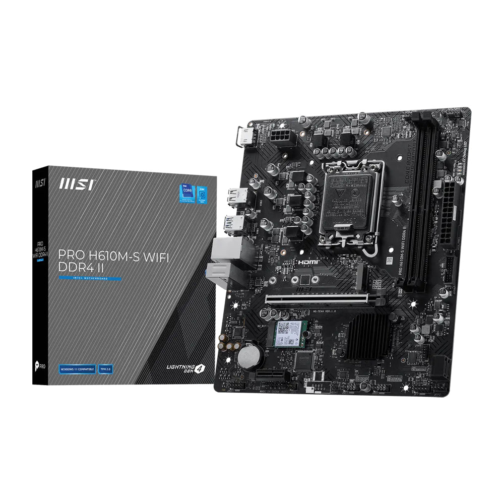 MSI PRO H610M-S Wifi DDR4 II Motherboard (mATX)