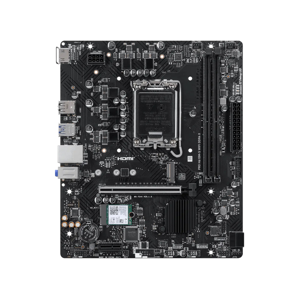 MSI PRO H610M-S Wifi DDR4 II Motherboard (mATX)