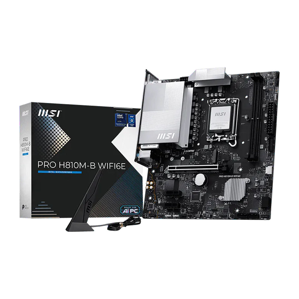 MSI PRO H810M-B Wifi6E Motherboard (mATX)