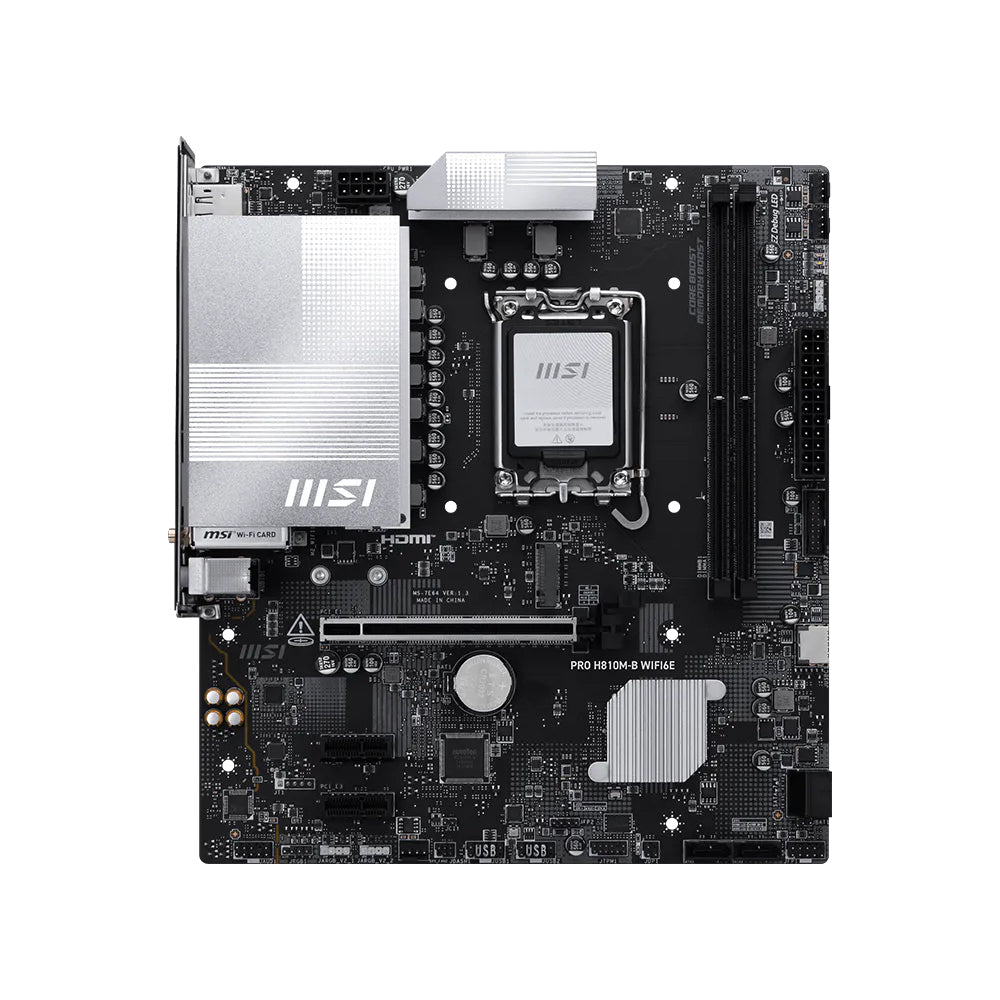 MSI PRO H810M-B Wifi6E Motherboard (mATX)