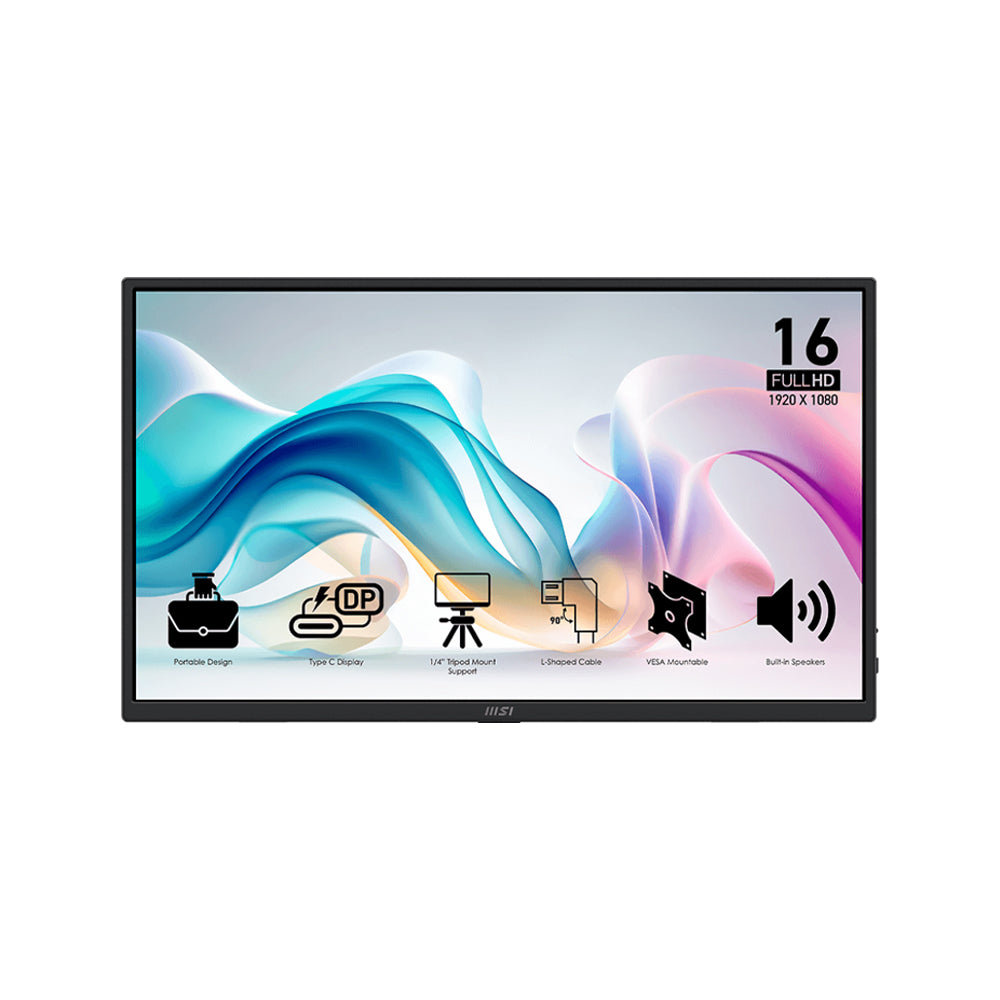 MSI PRO MP165 E6 15.6“ IPS FHD 60Hz Portable Monitor