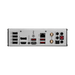 MPG B760M Edge Ti Wifi MaTX Gaming Motherboard I/O Ports Displayed On A Black Background.