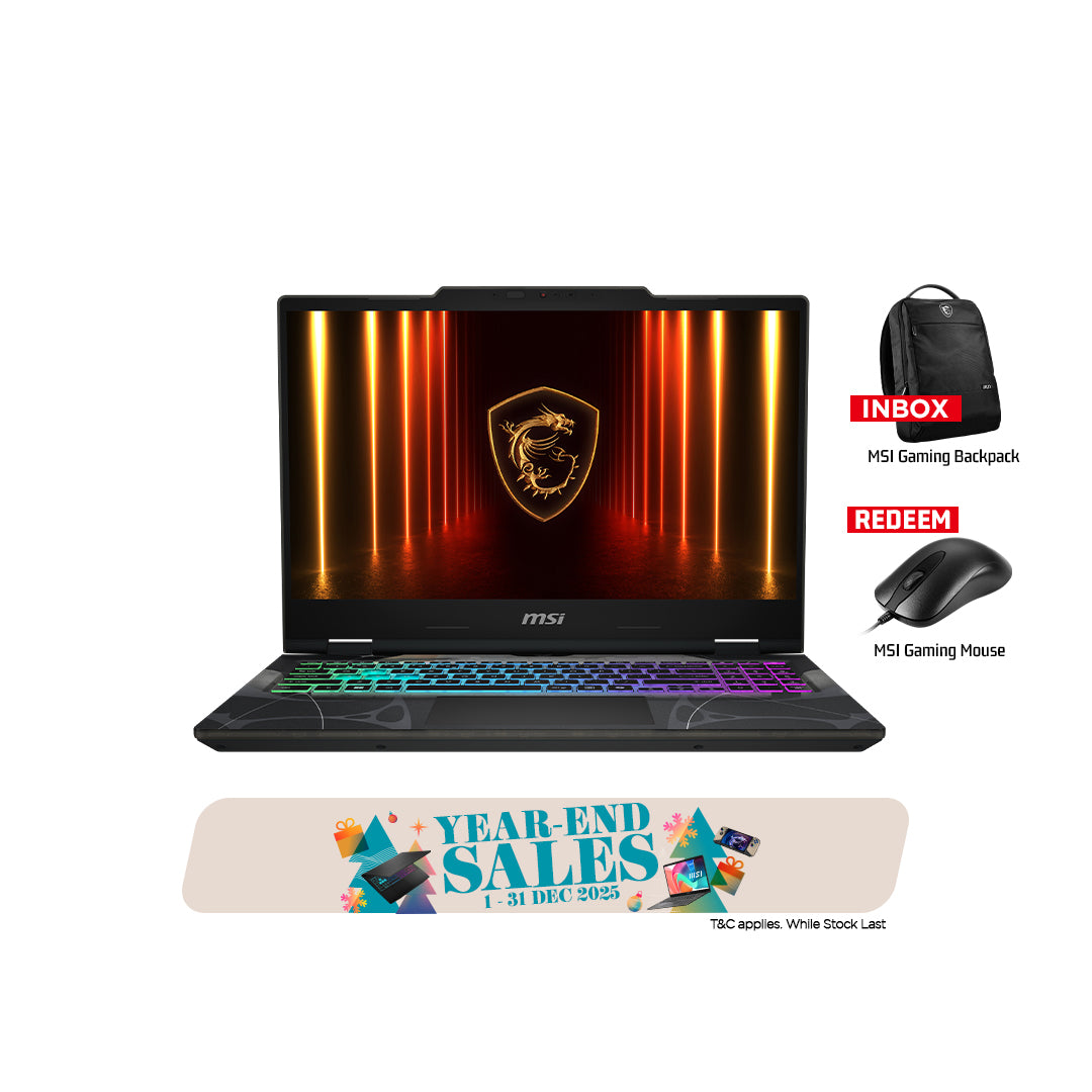 MSI Cyborg 15 B2RWFKG 222 Gaming Laptop [NVIDIA® GeForce RTX™ 5060 Laptop GPU]