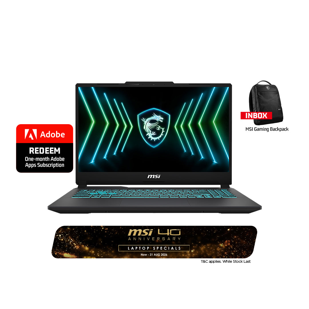 [Online Exclusive] MSI Cyborg 15 Black Edition A13VE-2412MY Gaming Laptop