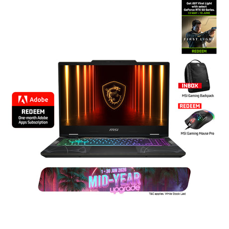 MSI Mid-Year Upgrade Cyborg 15 promotion