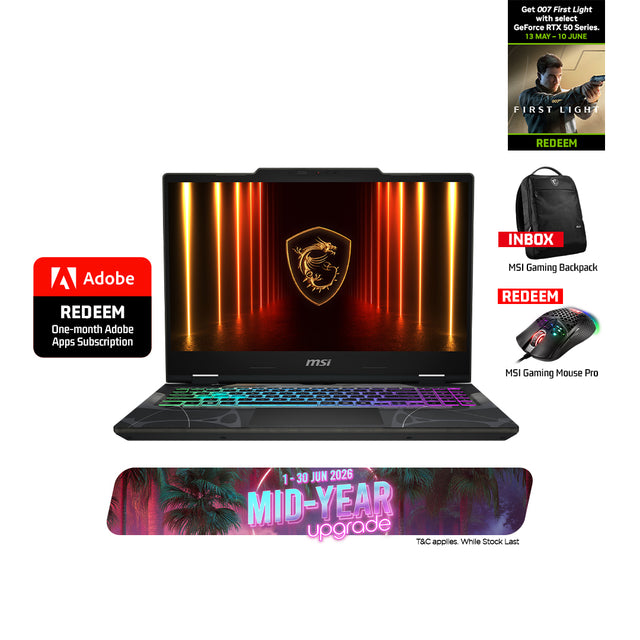 MSI Mid-Year Upgrade Cyborg 15 promotion