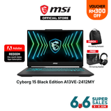 [Online Exclusive] MSI Cyborg 15 Black Edition A13VE 2412 Gaming Laptop
