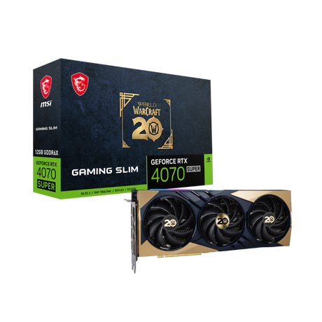 MSI GeForce RTX™ 4070 Super 12GB Gaming Slim World of Warcraft Edition Graphics Card