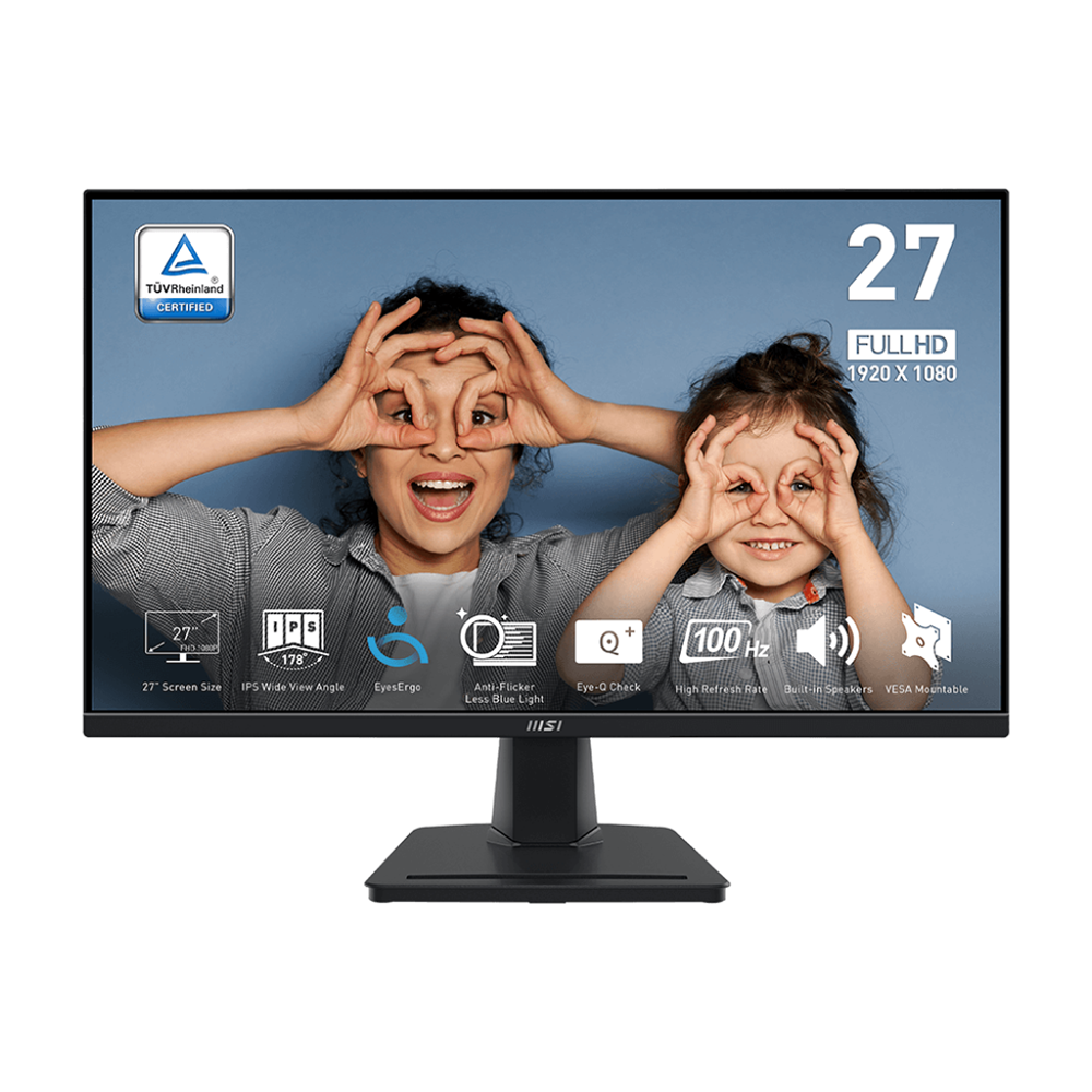 MSI Pro MP275 27 Flat Business & Productivity Monitor | Powered by