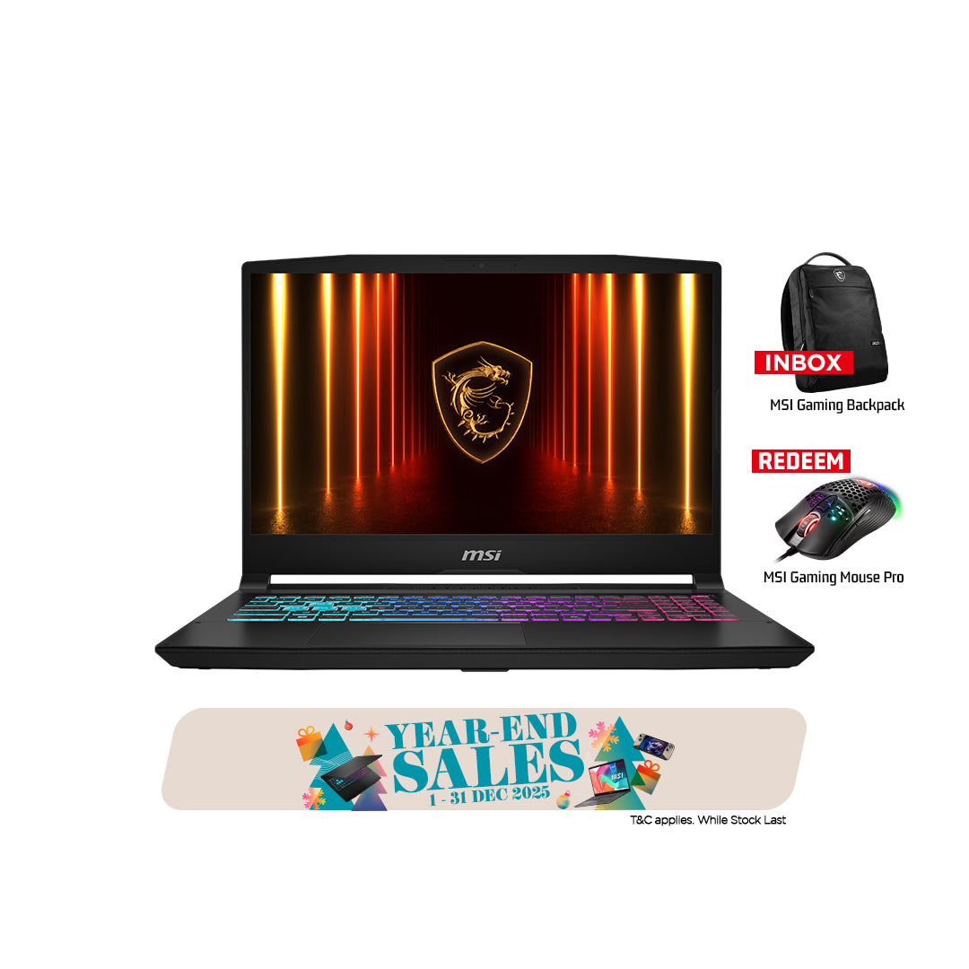 MSI Katana 15 HX B14WFK 289 Gaming Laptop [NVIDIA® GeForce RTX™ 5060 Laptop GPU]
