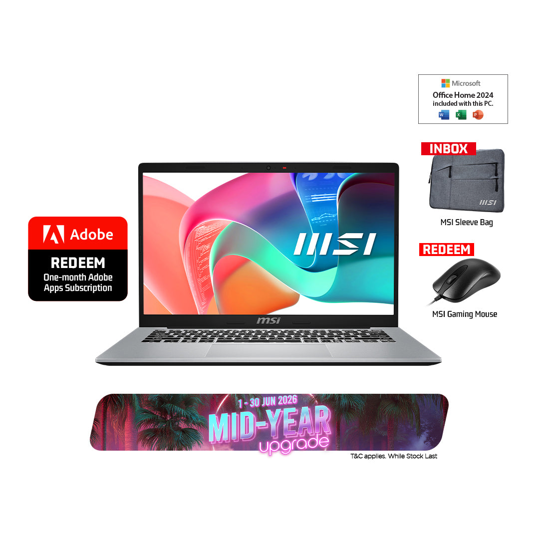MSI Modern 14 F13MG 881 Business and Productivity Laptop