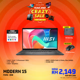 MSI Modern 15 F1MG 838 Business & Productivity Laptop