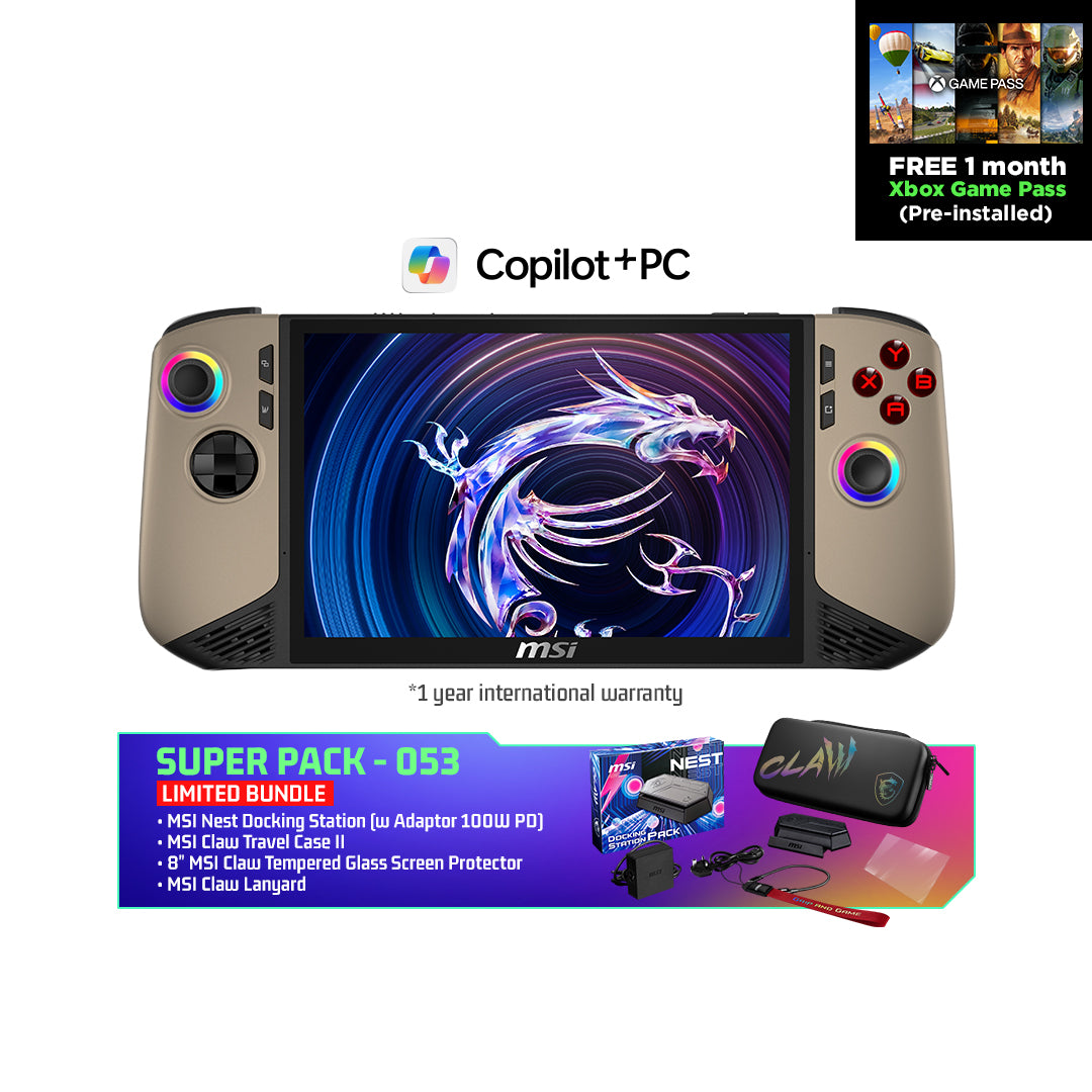 MSI Claw 8 AI+ A2VM 053 Gaming Handhelds – MSI Store | Malaysia