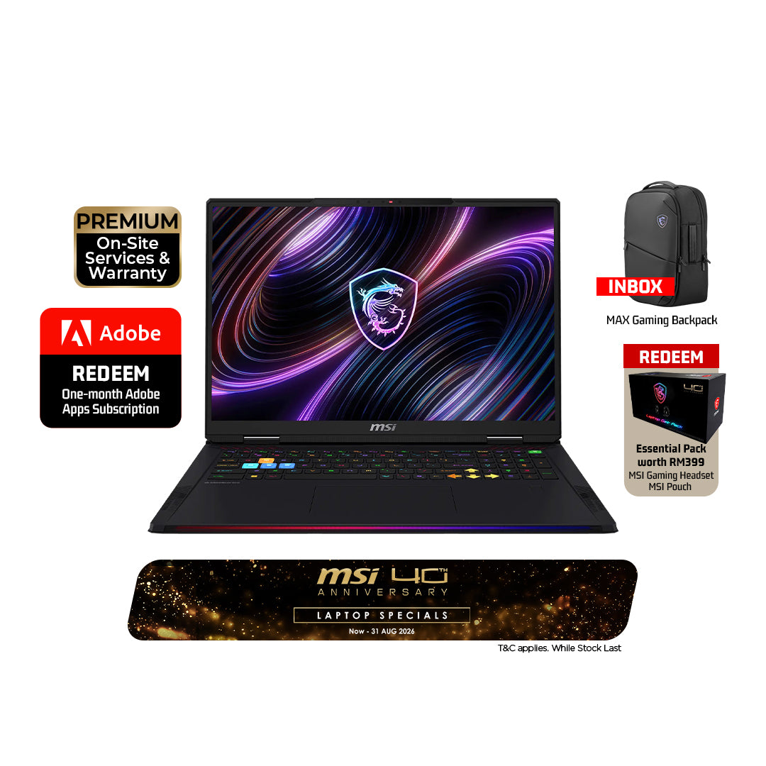 MSI Raider 18 Max HX A2WJ-1086MY Gaming Laptop