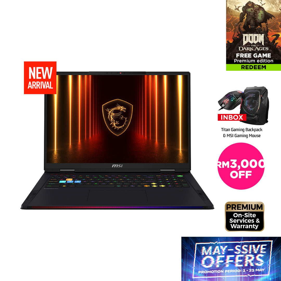 MSI Raider 18 HX AI A2XWIG 048 Gaming Laptop — MSI Store | Malaysia