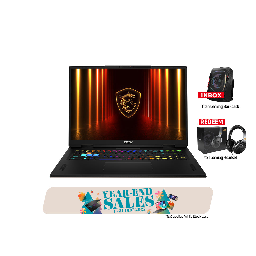 MSI Vector 18 HX AI A2XWHG 646 Gaming Laptop [NVIDIA® GeForce RTX™ 5070 Ti Laptop GPU]