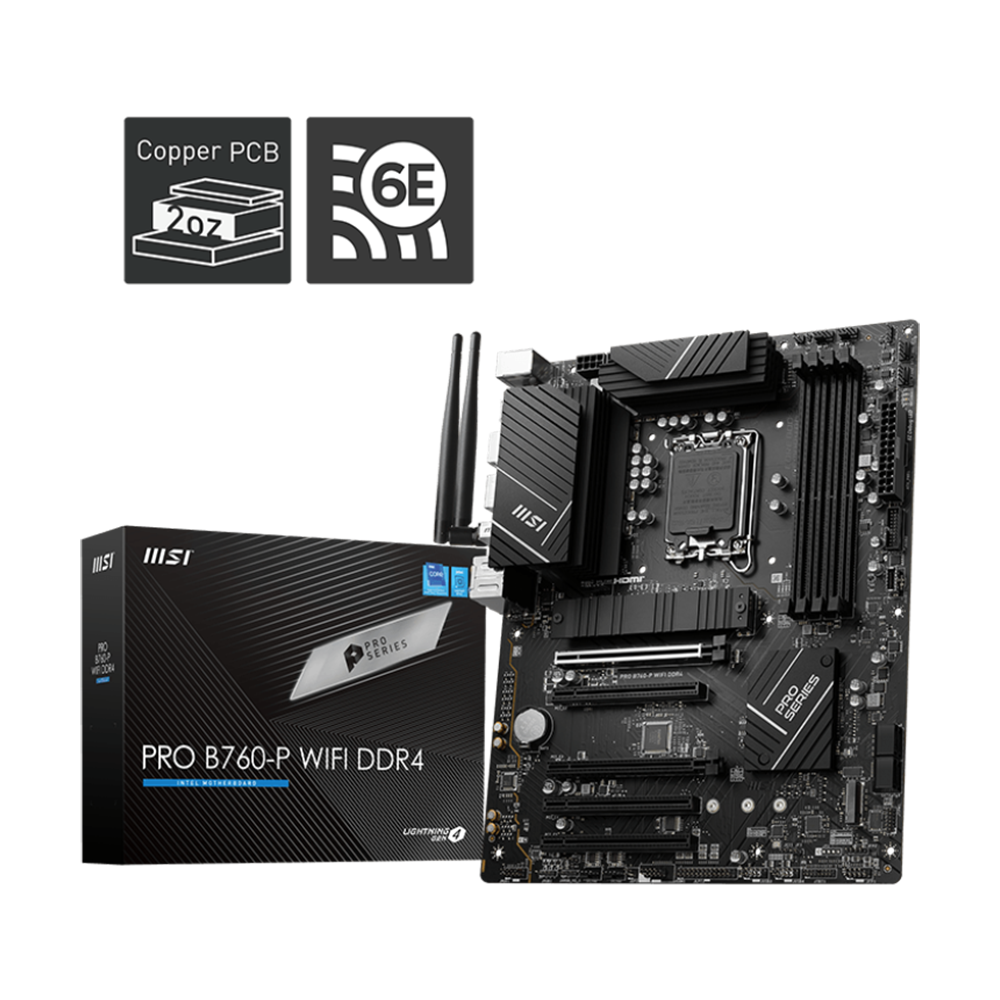 MSI PRO B760-P WIFI DDR4 (ATX) Powered by MSI – MSI Store Malaysia
