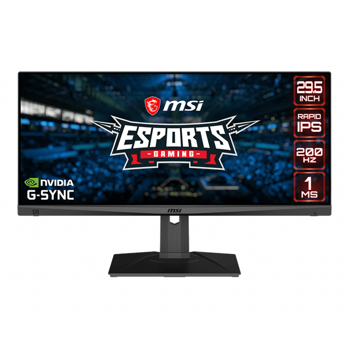 29.5 inch Gaming Monitor: 2560x1080, 200Hz IPS, 1ms response time, 300nits, NVIDIA G-Sync compatible